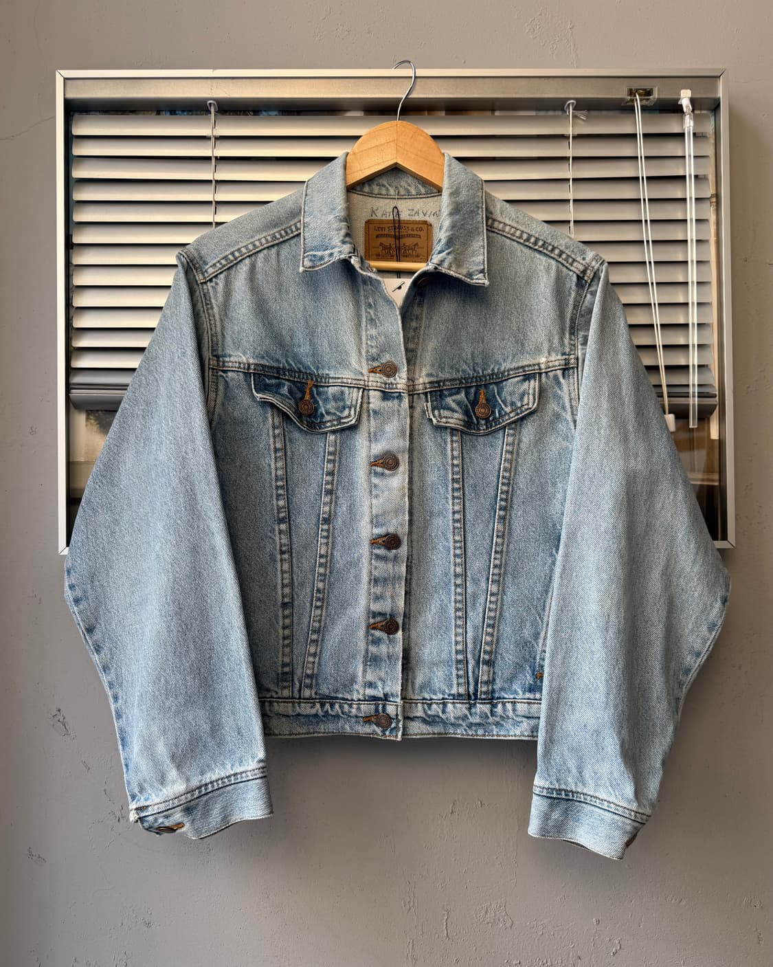 Levi's 90s usa 화이트라벨 데님 트러커 자켓 상품이미지4