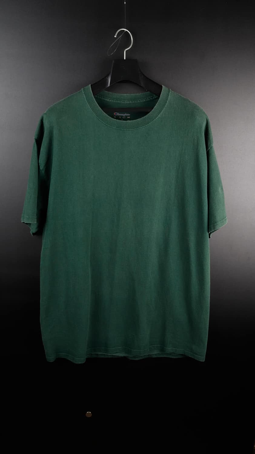 챔피온 녹색 무지 반팔 상품이미지1