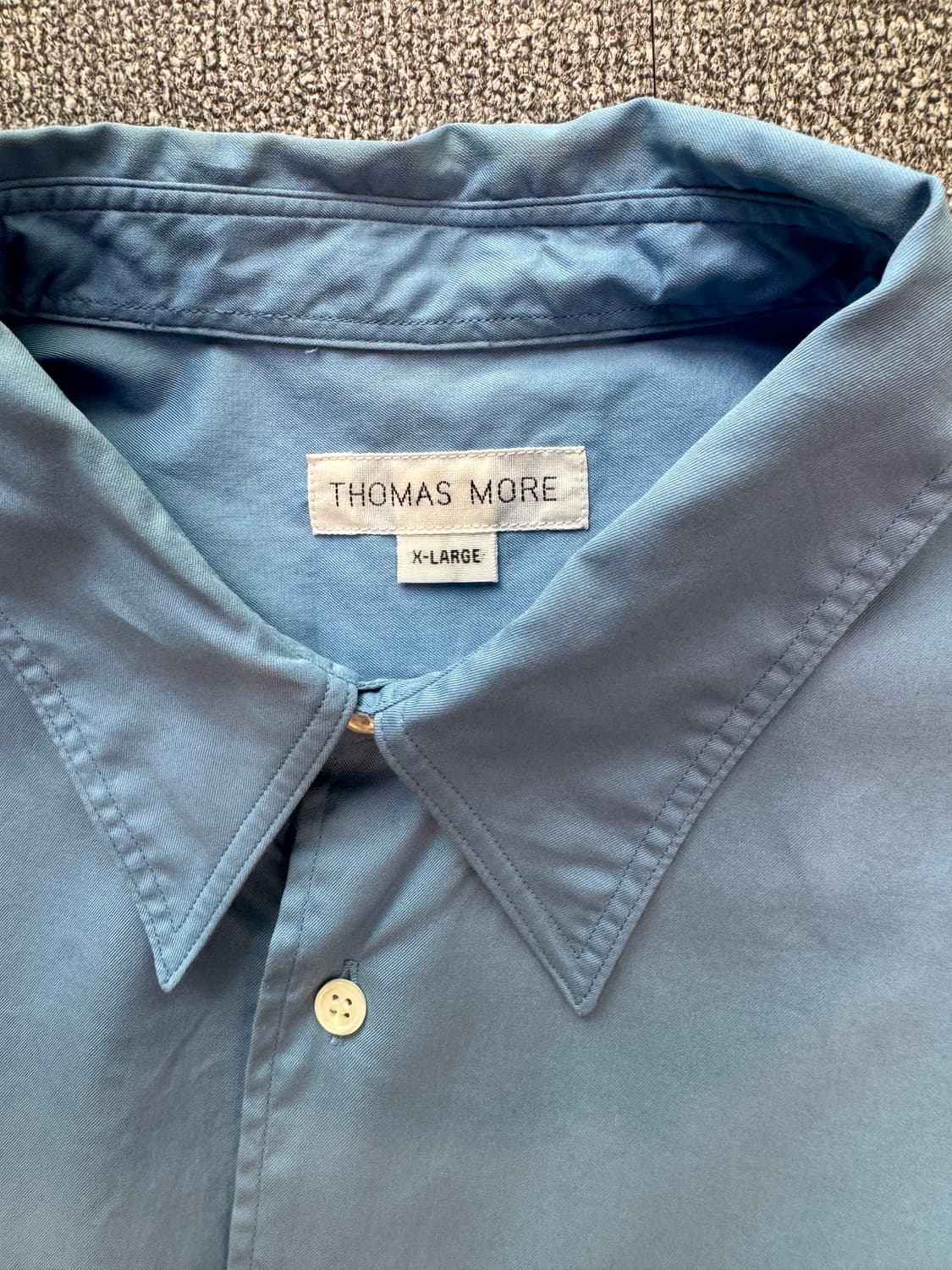 토마스모어 피마 트윌 셔츠 라이첸블루 XL 상품이미지5