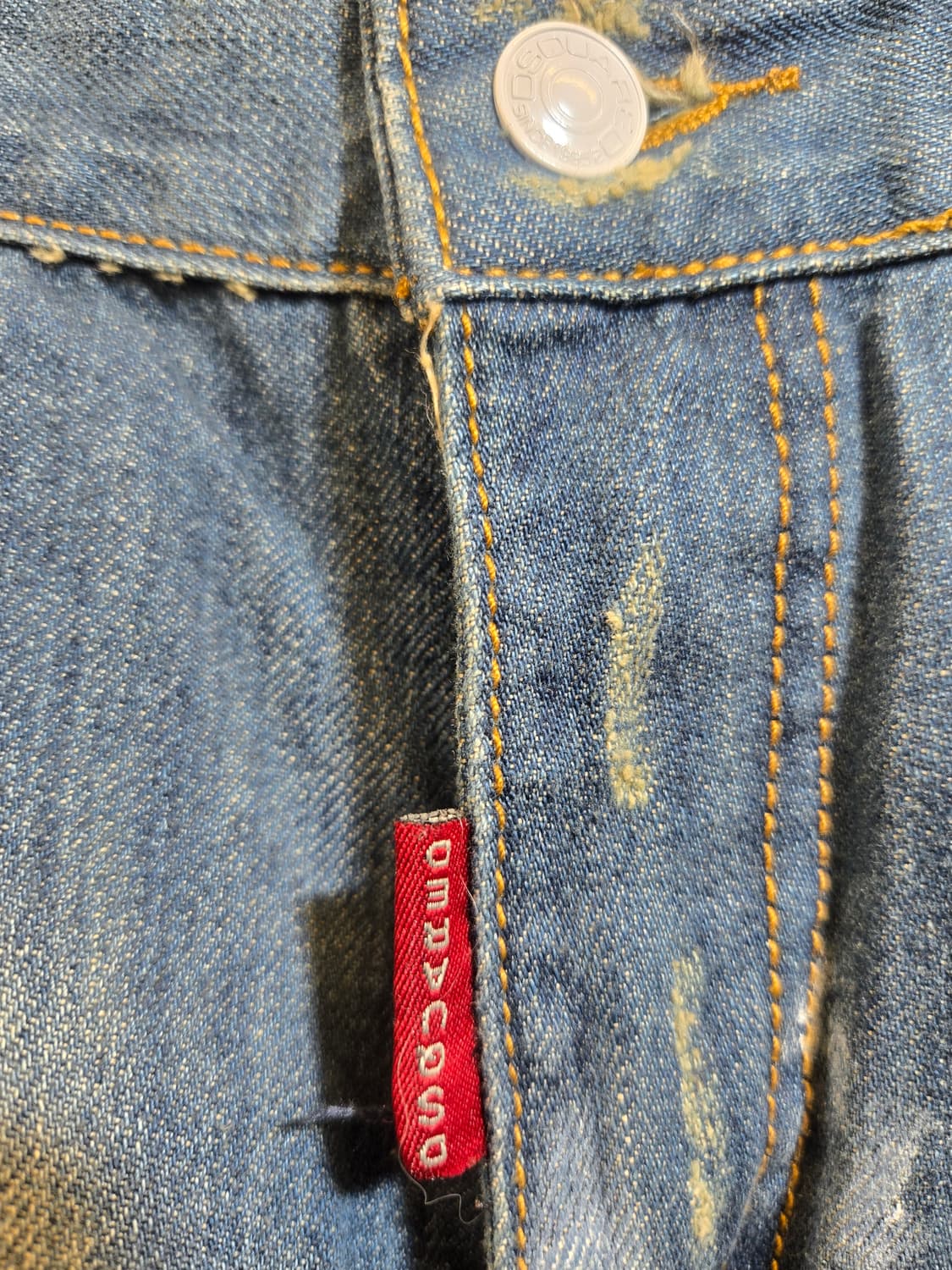 디스퀘어드워싱 데님 와이드 상품이미지2