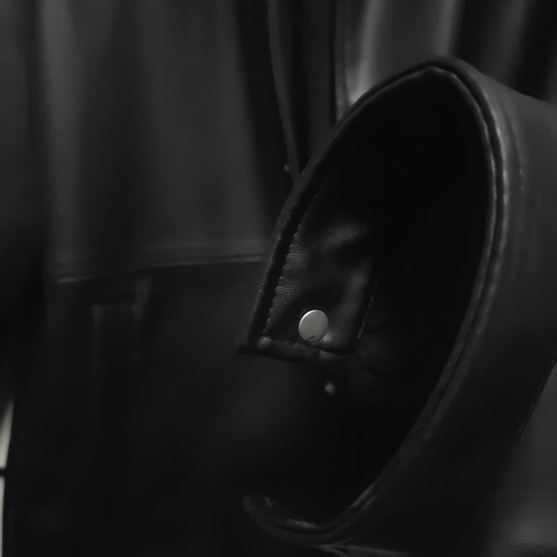 (특A급)자라 블랙 레더 자켓 M 100 상품이미지6