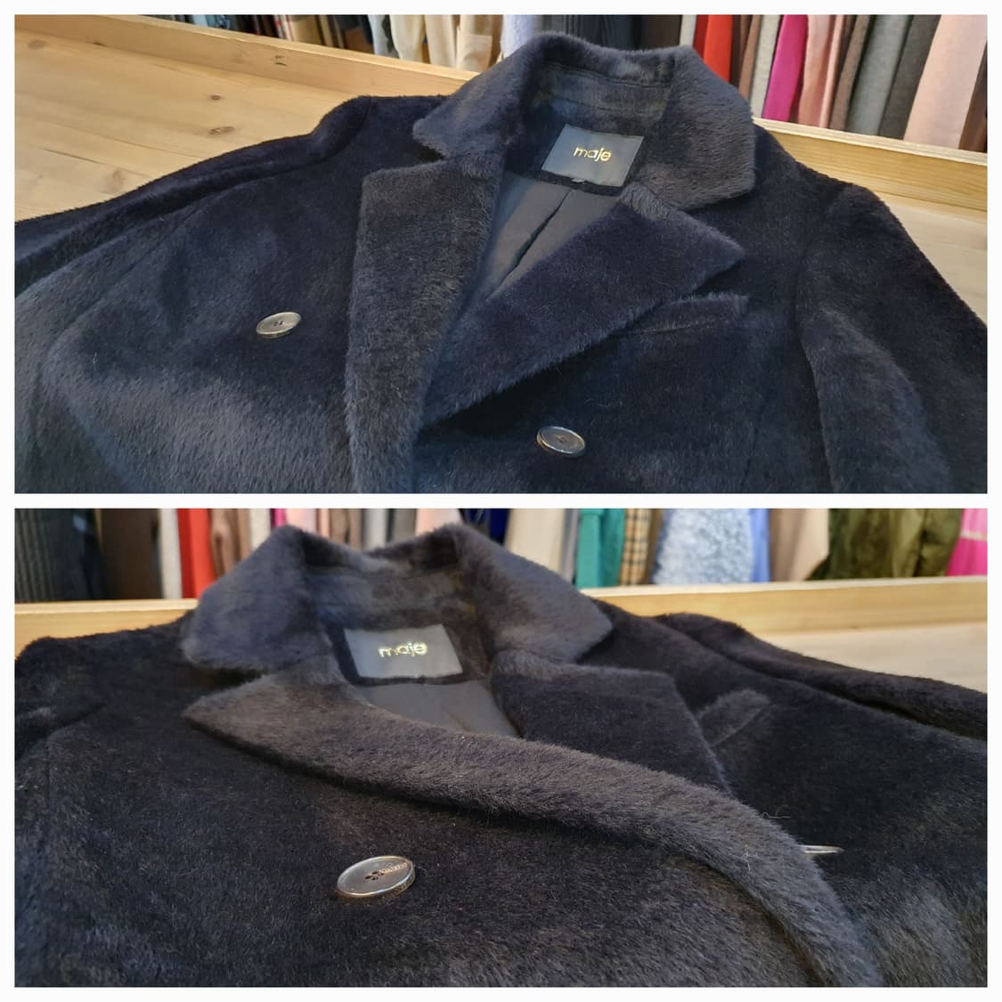 55.마쥬 알파카 블랙코트 상품이미지5