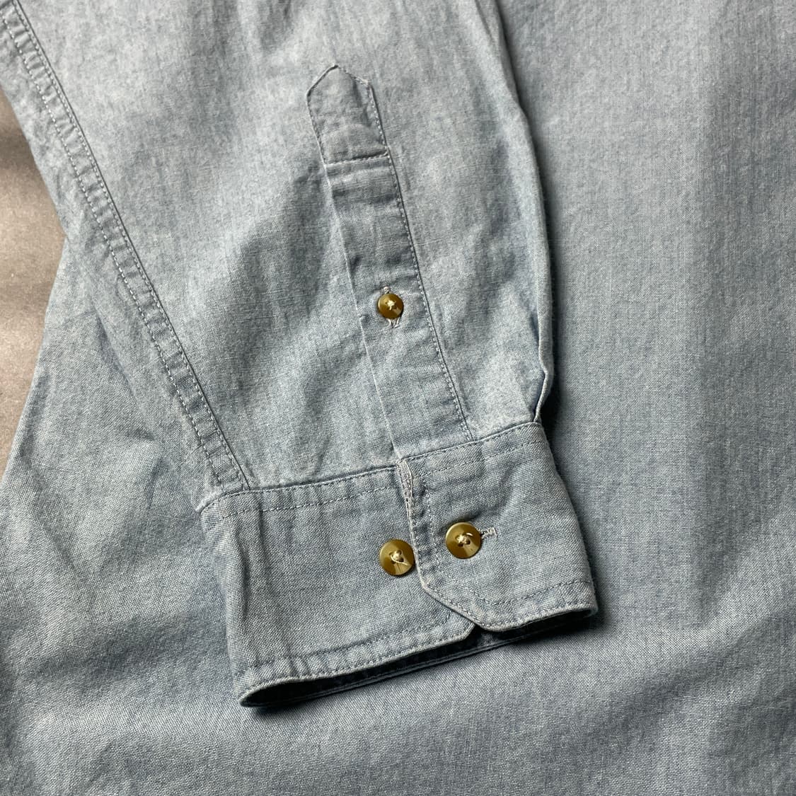 MUNSINGWEAR 먼싱웨어 빈티지 코튼 데님 셔츠 A00604 상품이미지6