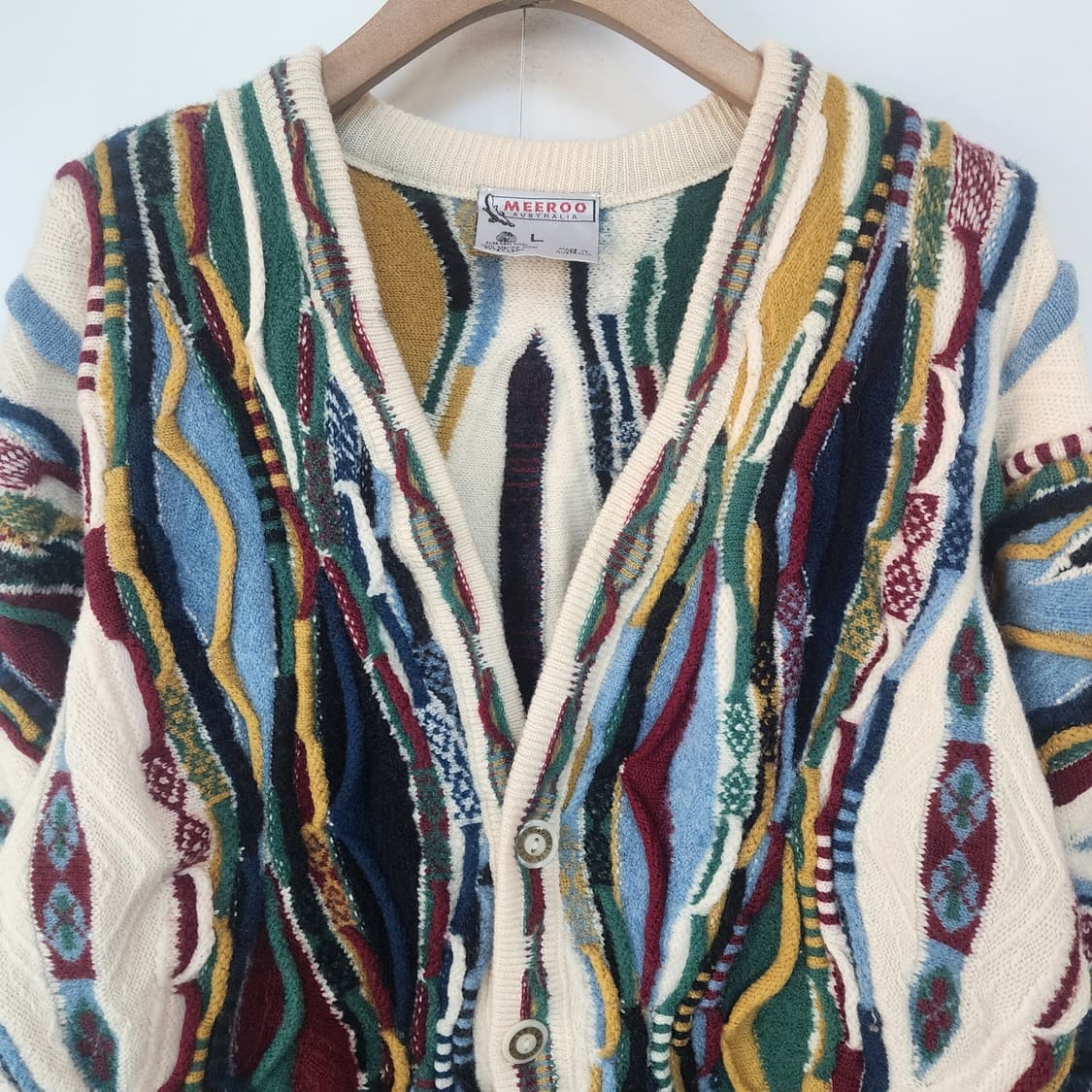 MEEROO 멀티컬러 니트 가디건 상품이미지2