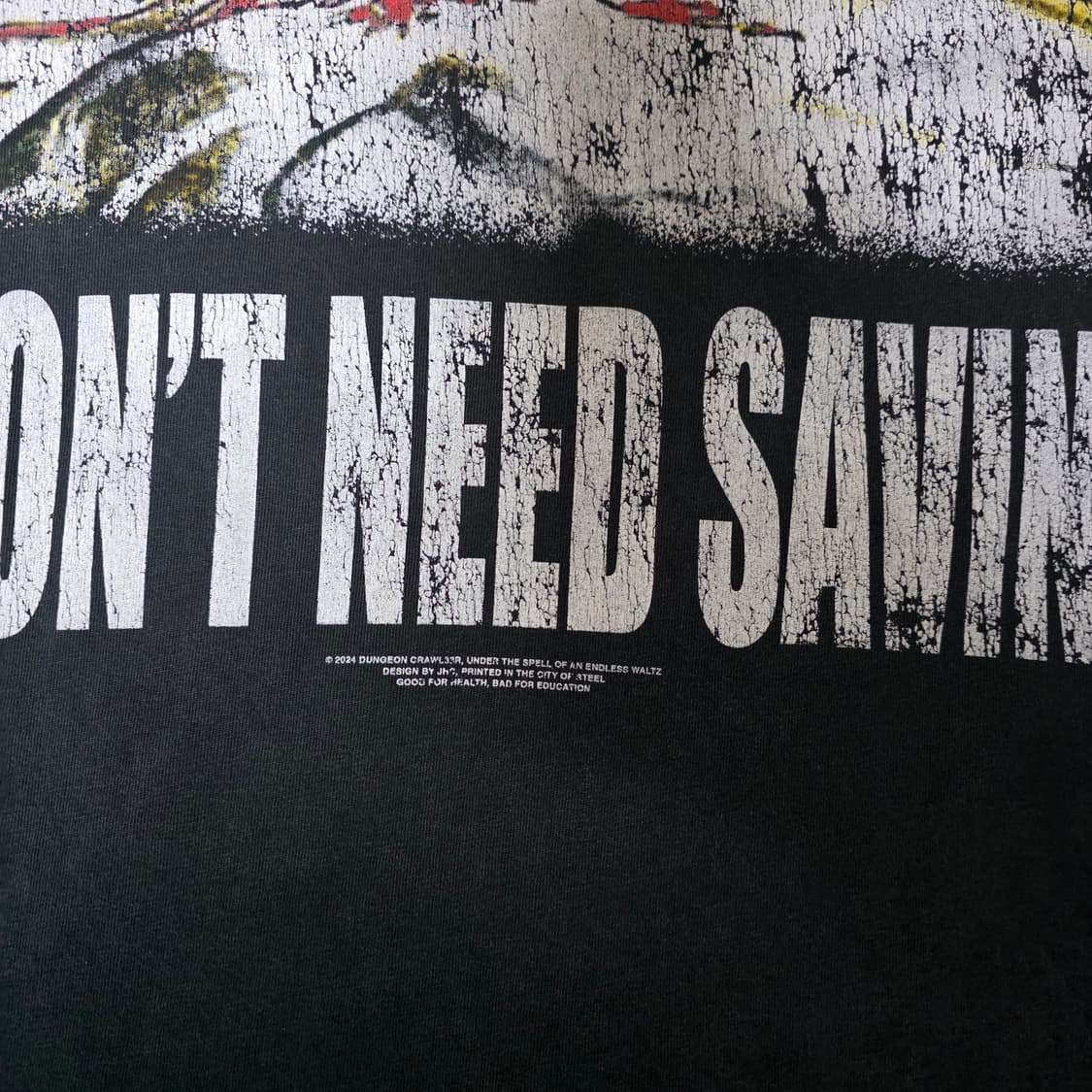 [L] 아키라 24 부틀렉 티셔츠 페이디드 블랙 상품이미지6