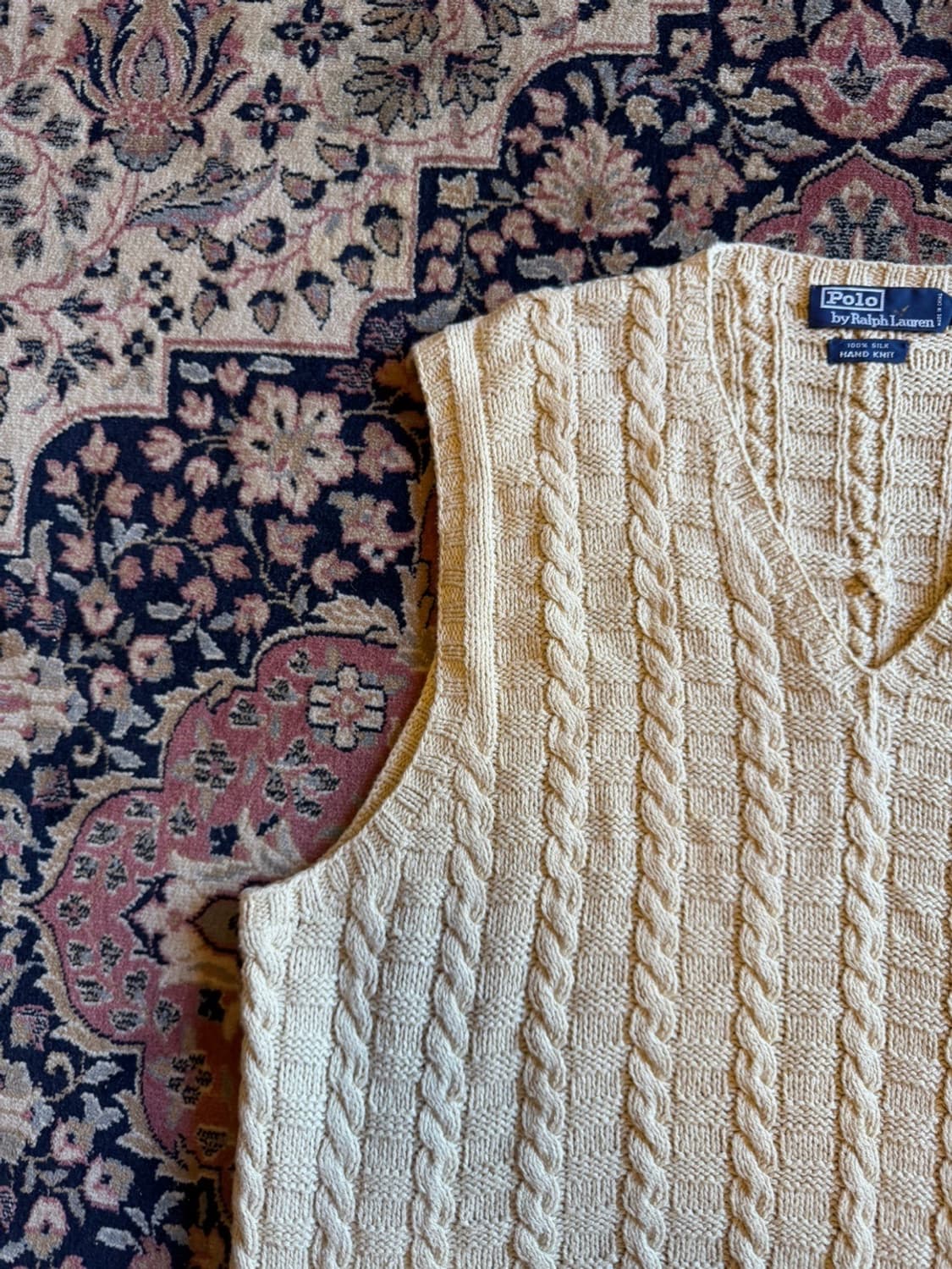 폴로 랄프로렌 100% 실크 핸드 니트 베스트 100~103 상품이미지2