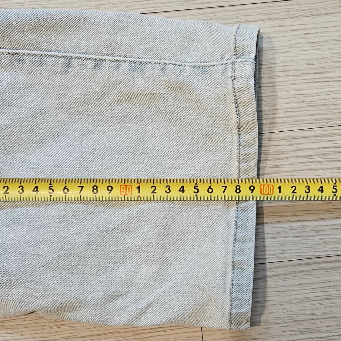 시스템옴므 와이드핏 청바지 데님 연청 82사이즈 상품이미지6