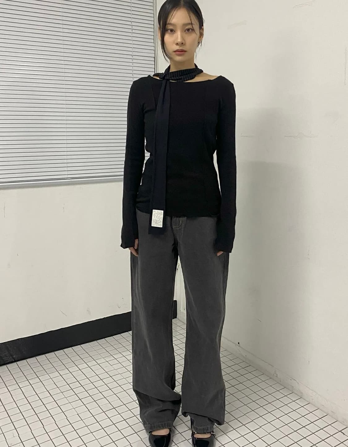 저지 스트라이프 스카프  상품이미지5