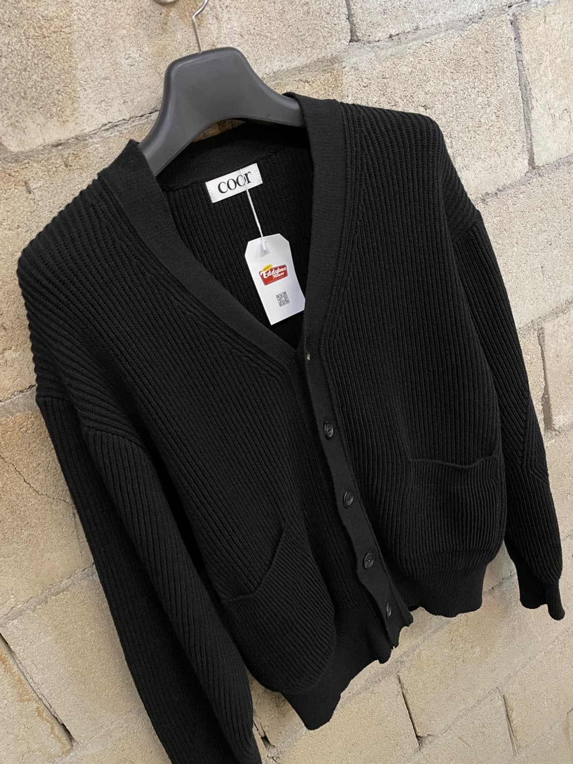 쿠어 브이넥 헤비 코튼 가디건  상품이미지4