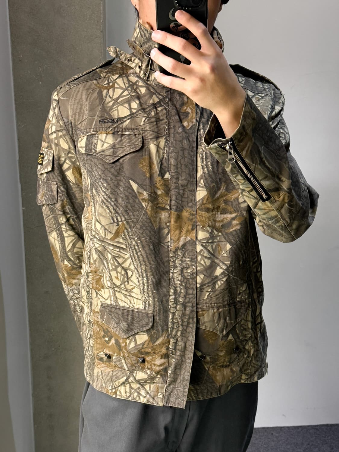MSGR 트리 카모 퍼 라이닝 자켓 상품이미지2