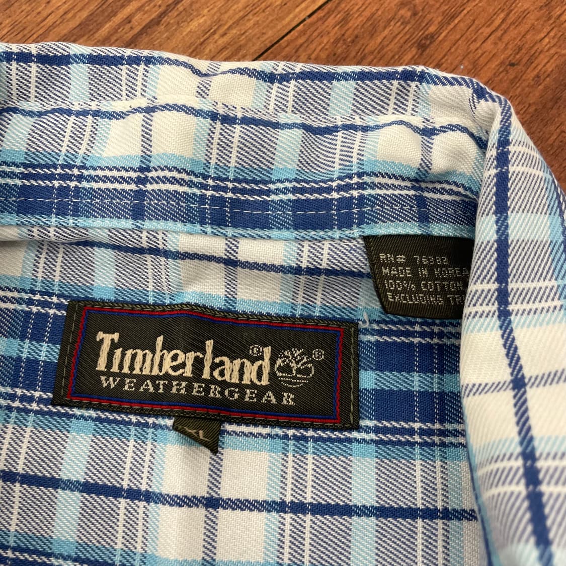 팀버랜드 오버핏 체크 셔츠 상품이미지3