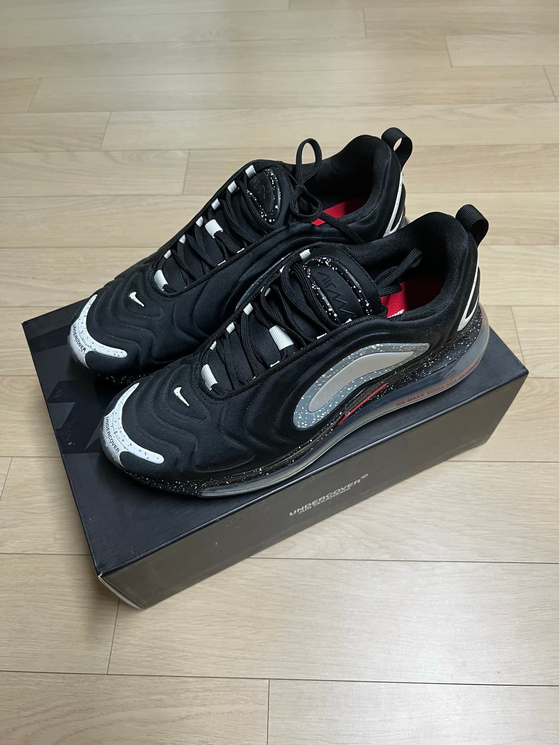 Nike x UNDERCOVER 나이키 에어맥스 720 언더커버 블랙 상품이미지3