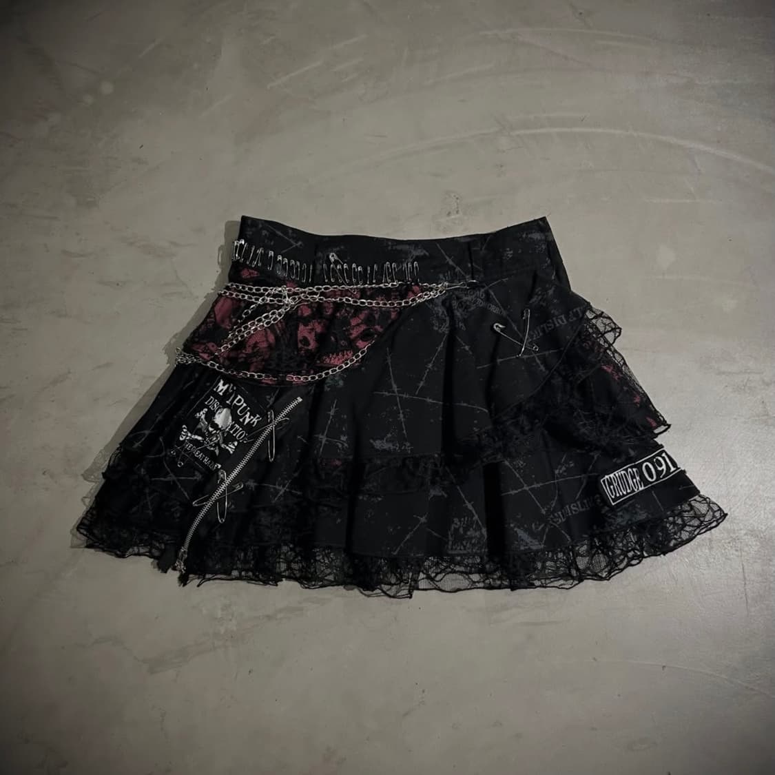 매드펑크 체인 스커트 상품이미지1