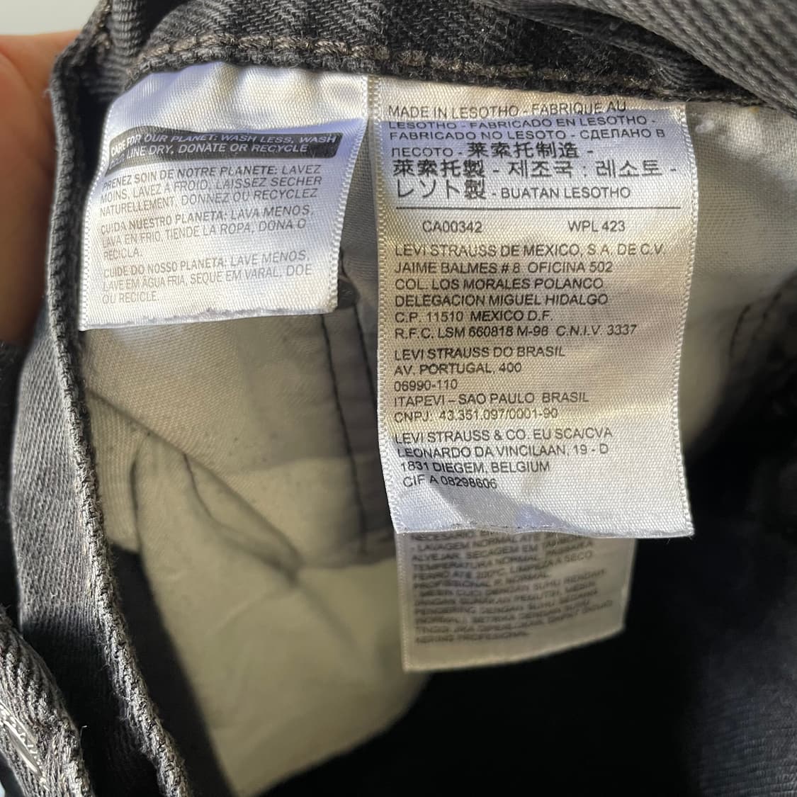 리바이스 517 흑청 부츠컷 데님팬츠 상품이미지8