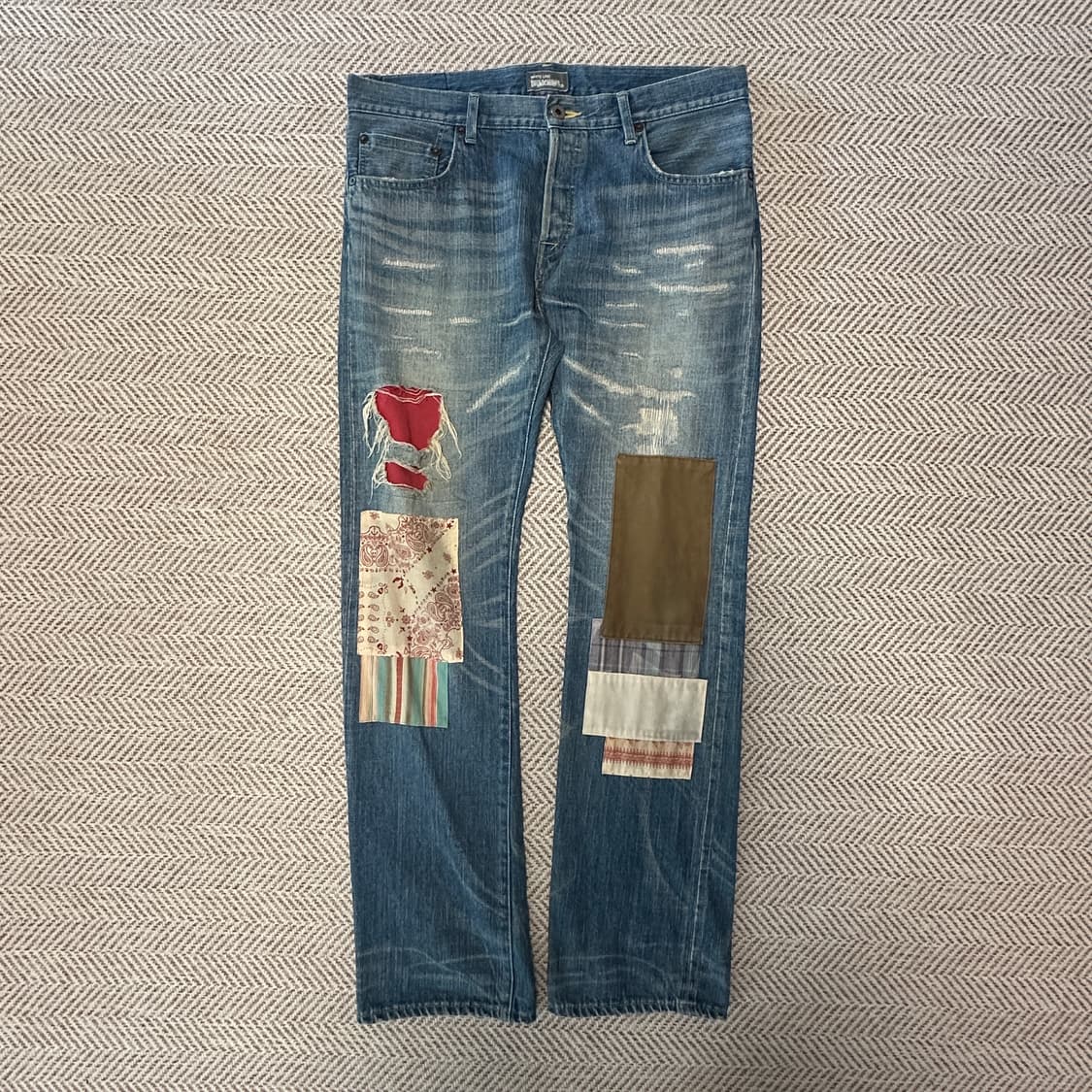 WHITE LINE japan made patchwork jeans 상품이미지1