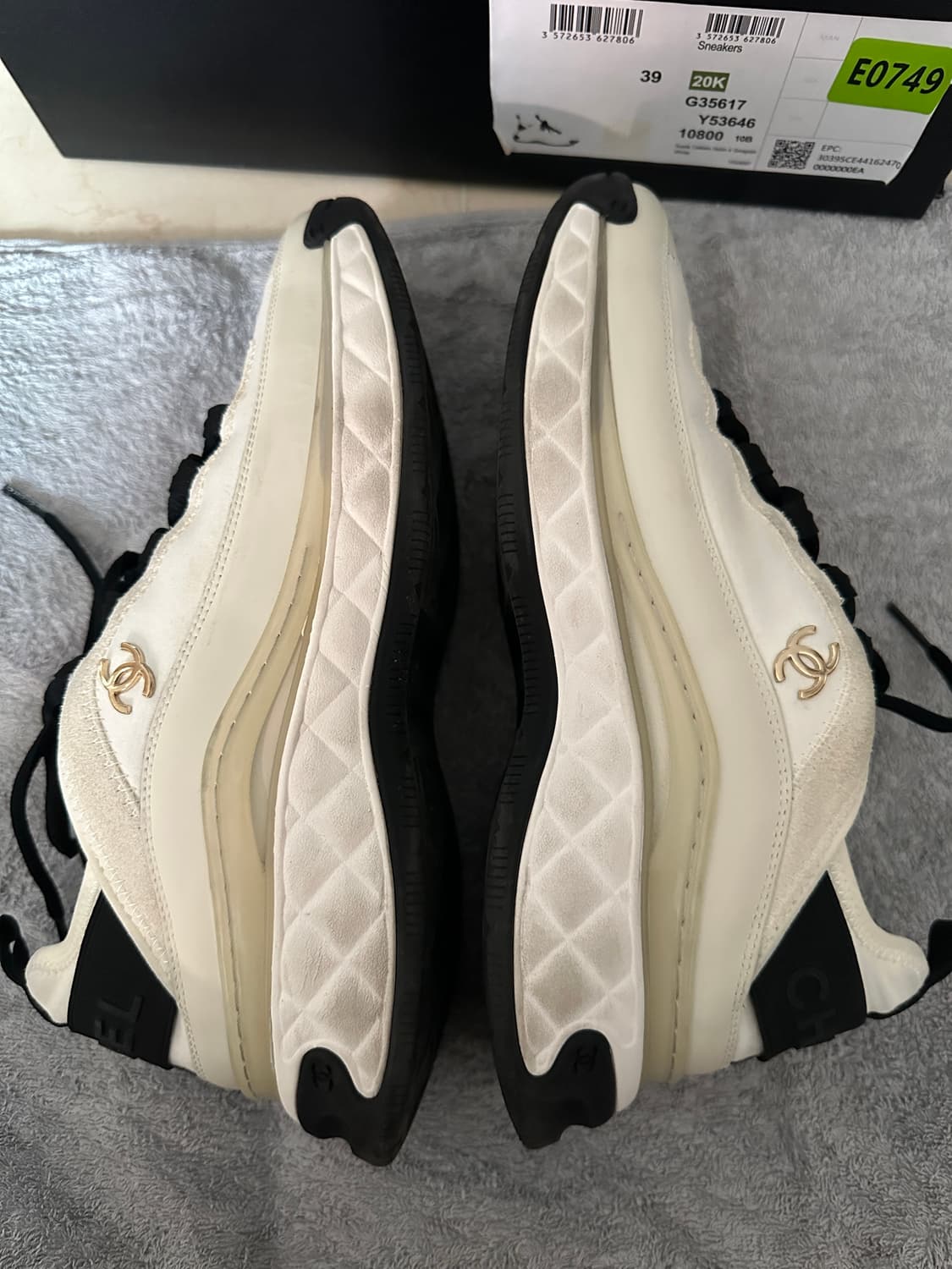 샤넬 믹스드파이버 스니커즈 (250) 재당근  상품이미지5