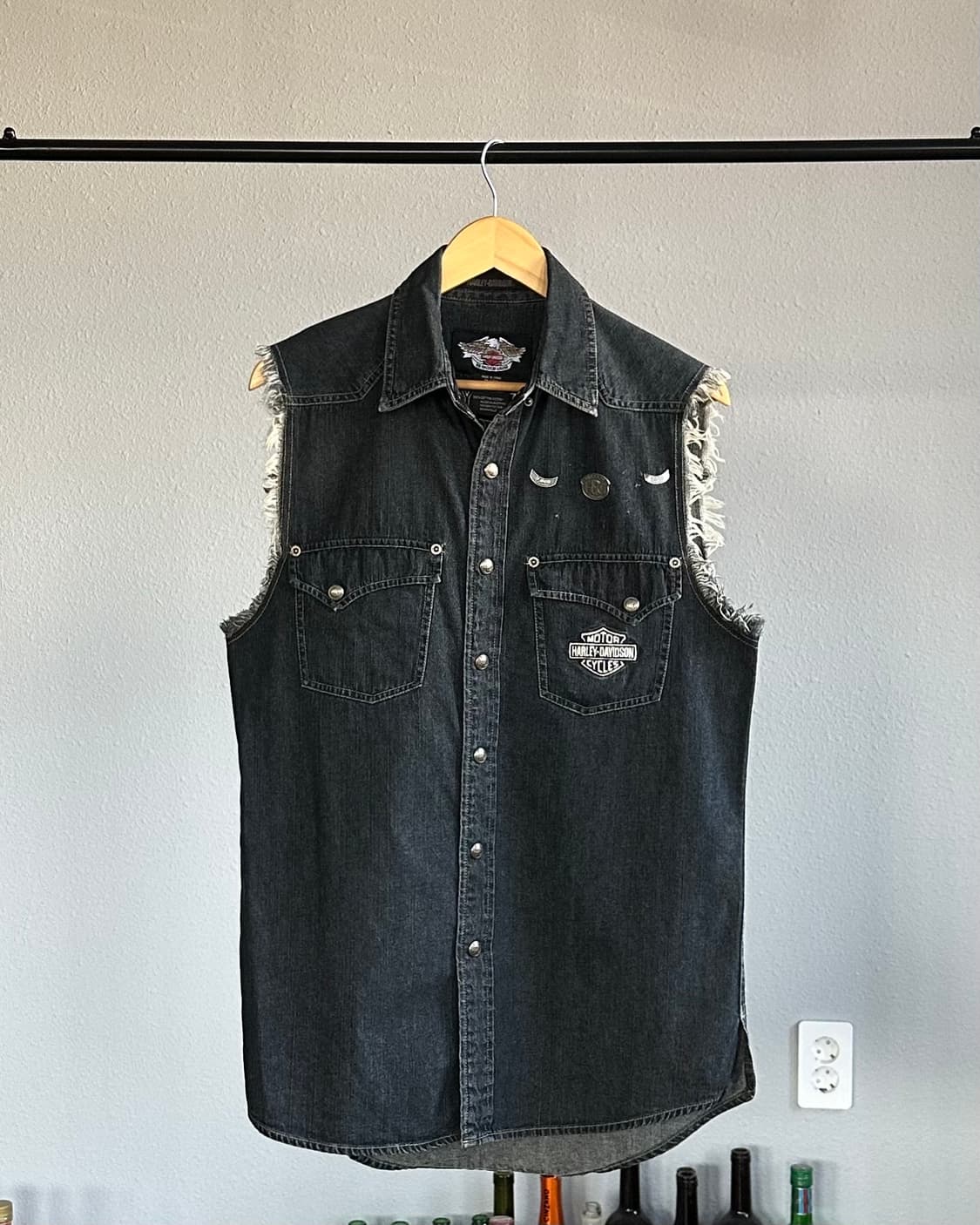 [M]할리 데이비슨 모터싸이클 데님 베스트 조끼 상품이미지1