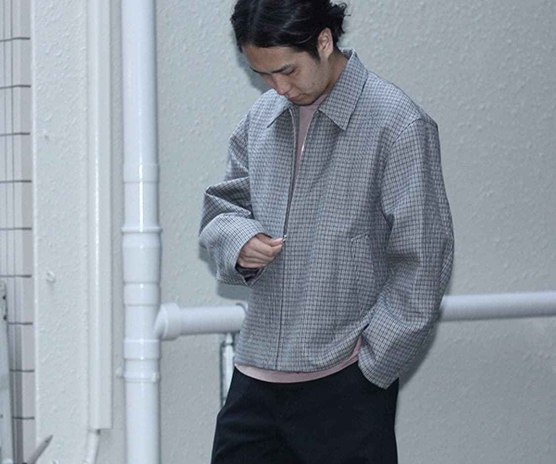 오라리 더블 페이스 집업 블루종 싸게 팝니다. 상품이미지2