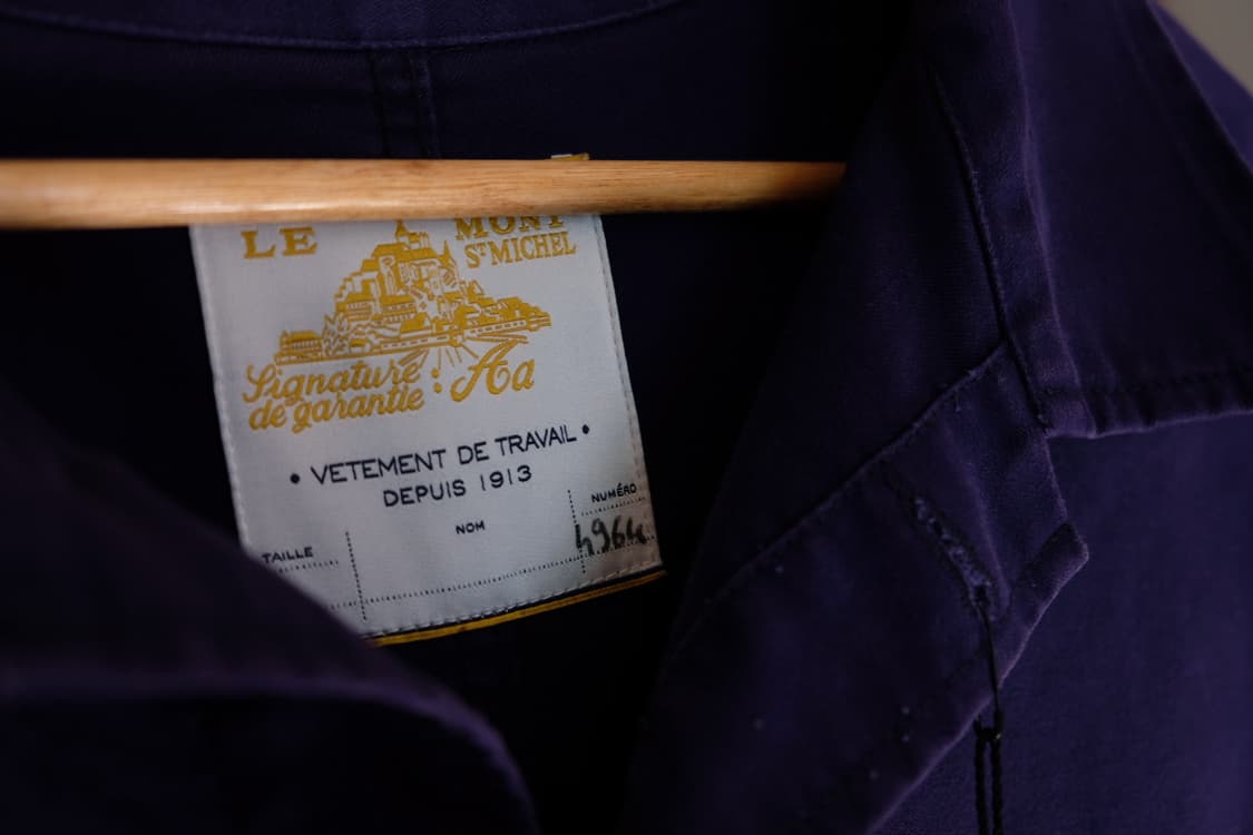 [판매] 르몽생미셸 몰스킨 워크자켓 블루 (50사이즈,거의새것) 상품이미지2