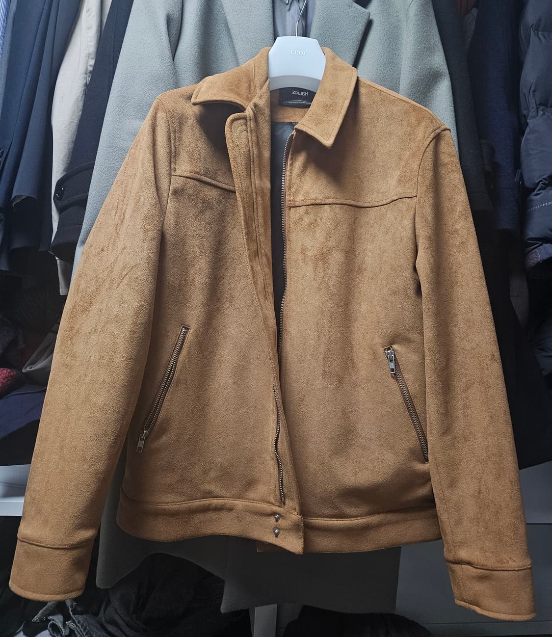 지플리쉬 만다 스웨이드 자켓 L 상품이미지1