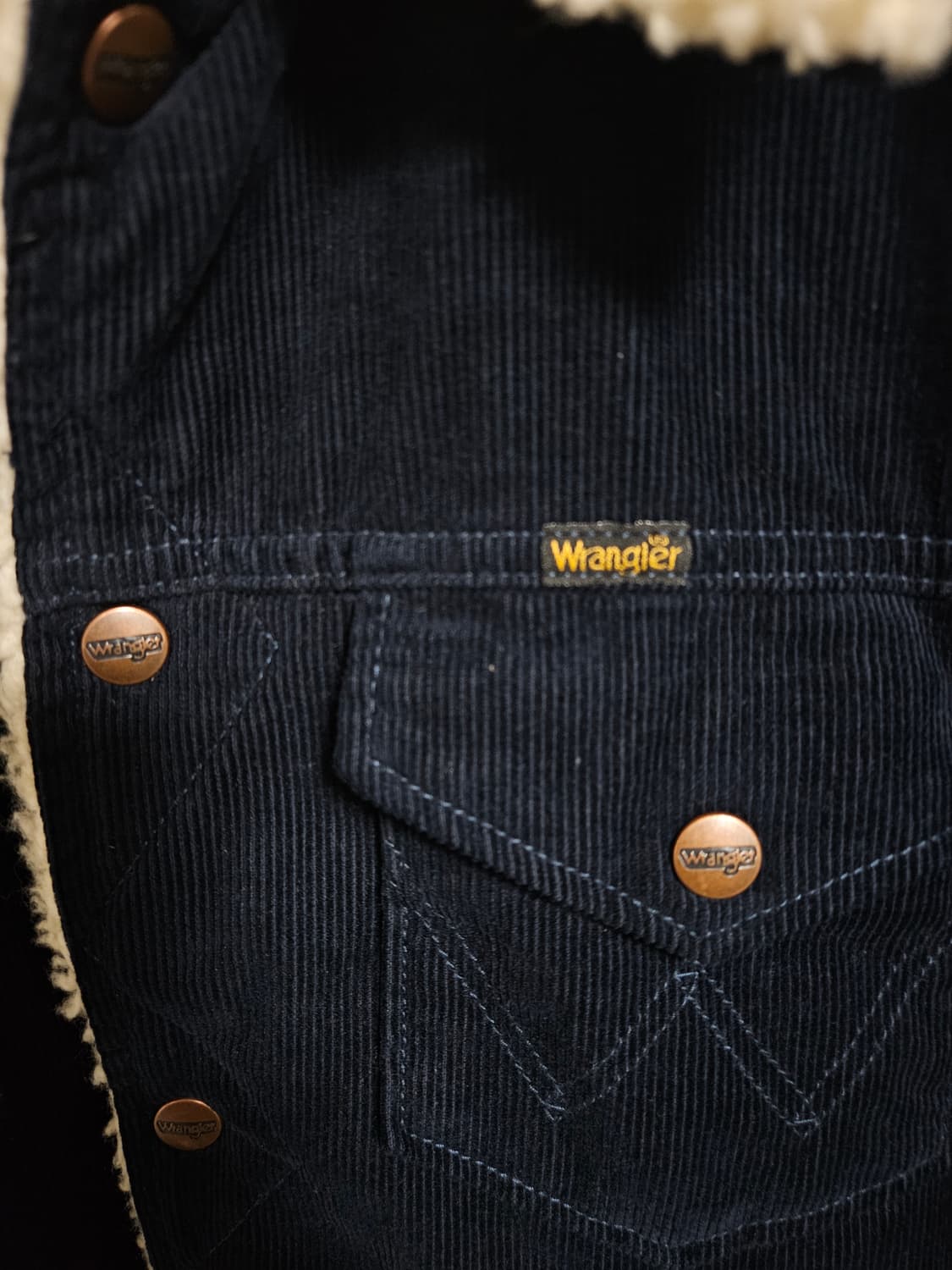 랭글러 코듀로이 쉐르파 뽀글이 자켓 m 사이즈 상품이미지4