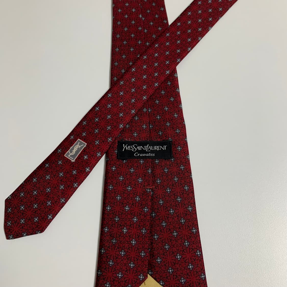 입생로랑(YSL) 페이즐리 명품넥타이 A+등급 8cm 상품이미지5