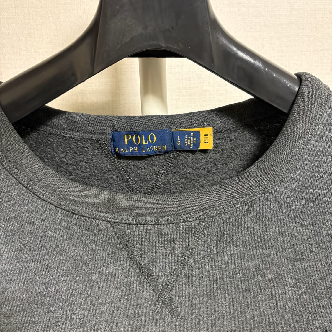 폴로 랄프로렌 기모 스웻셔츠 맨투맨 / 차콜, L 상품이미지4