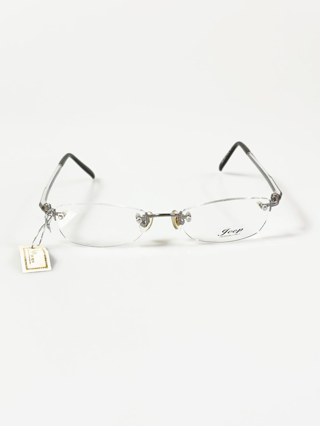 JEEP 실버 무테 스퀘어 메탈 프레임 빈티지 안경 상품이미지2