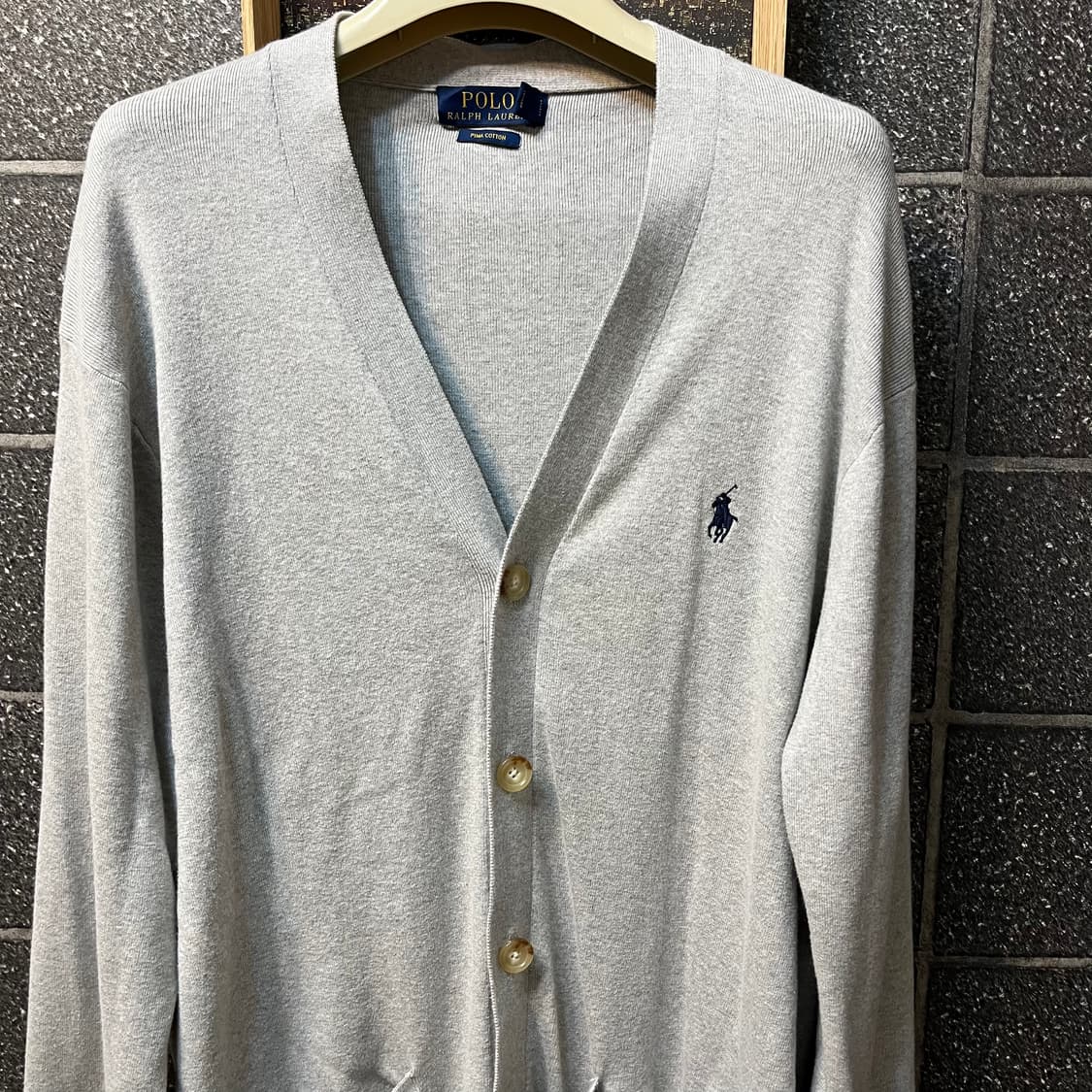 폴로 랄프로렌 피마코튼 면 가디건 L 상품이미지2