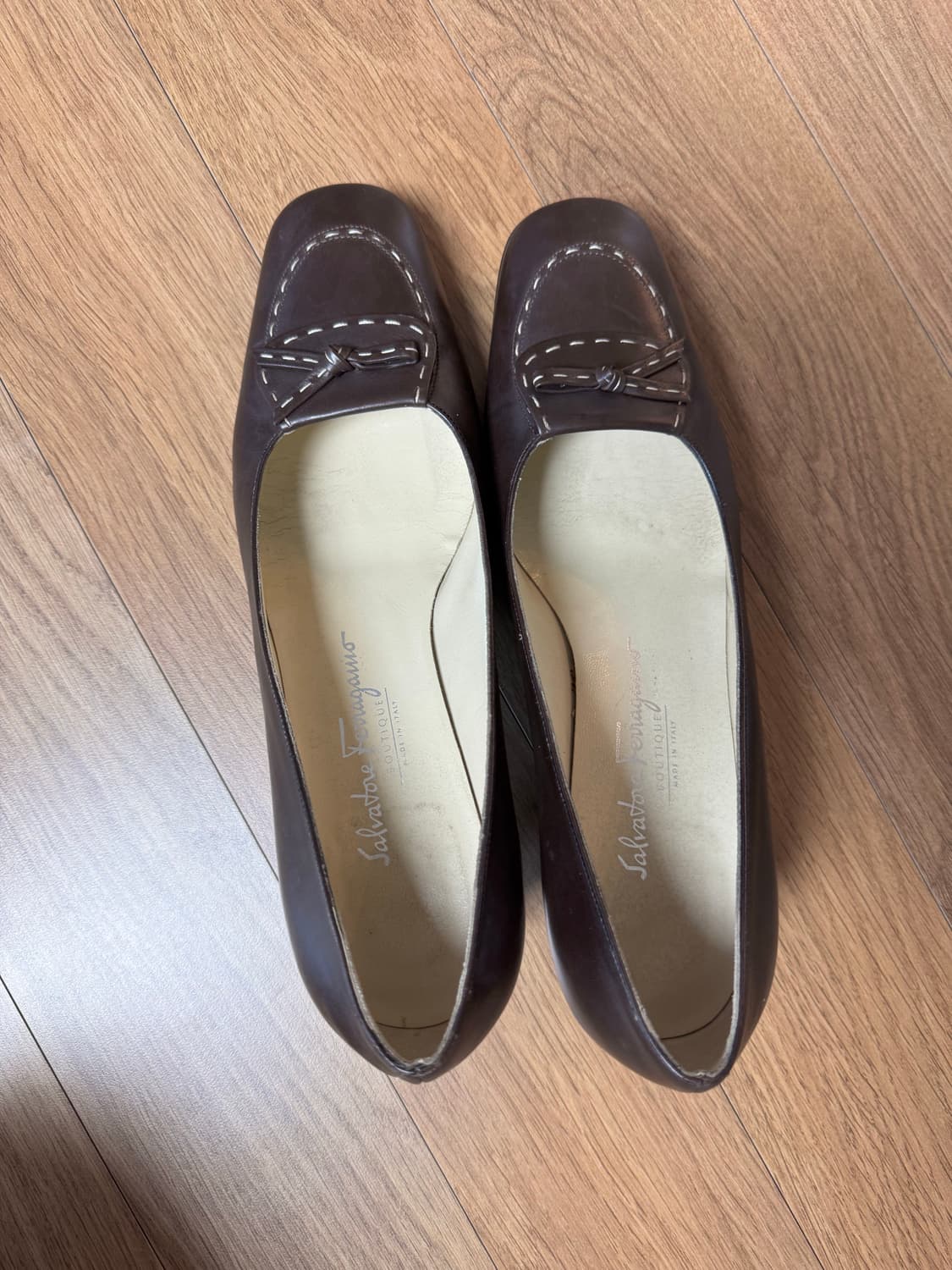 페라가모 여성 펌프스 브라운 7사이즈 상품이미지5