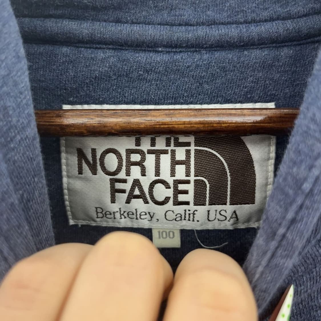 노스페이스 올드스쿨 그런지 딥블루 기모 후드티 100 C09225 상품이미지5