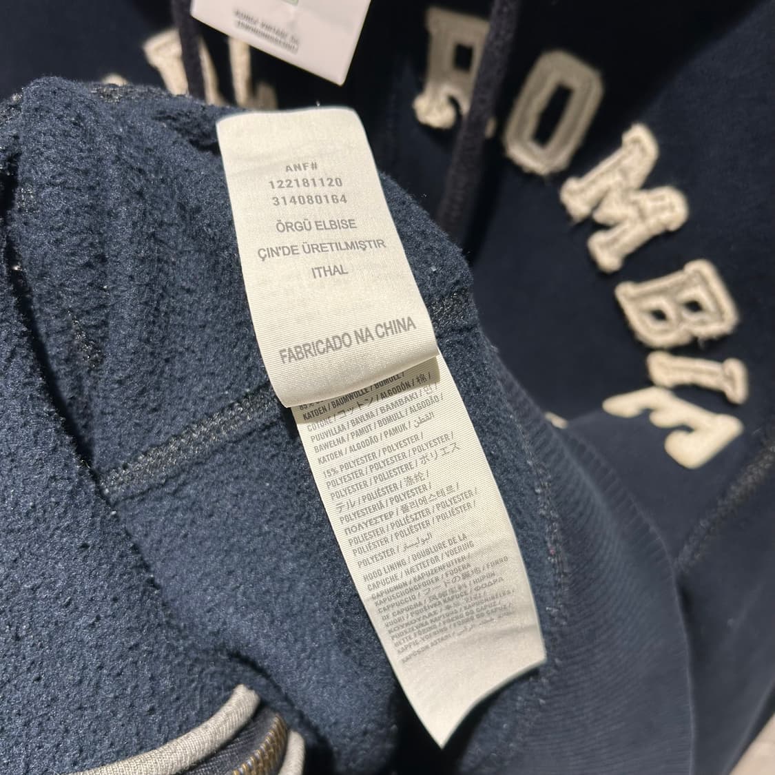 Abecrombie Navy Zip-Up Hoodie 상품이미지10