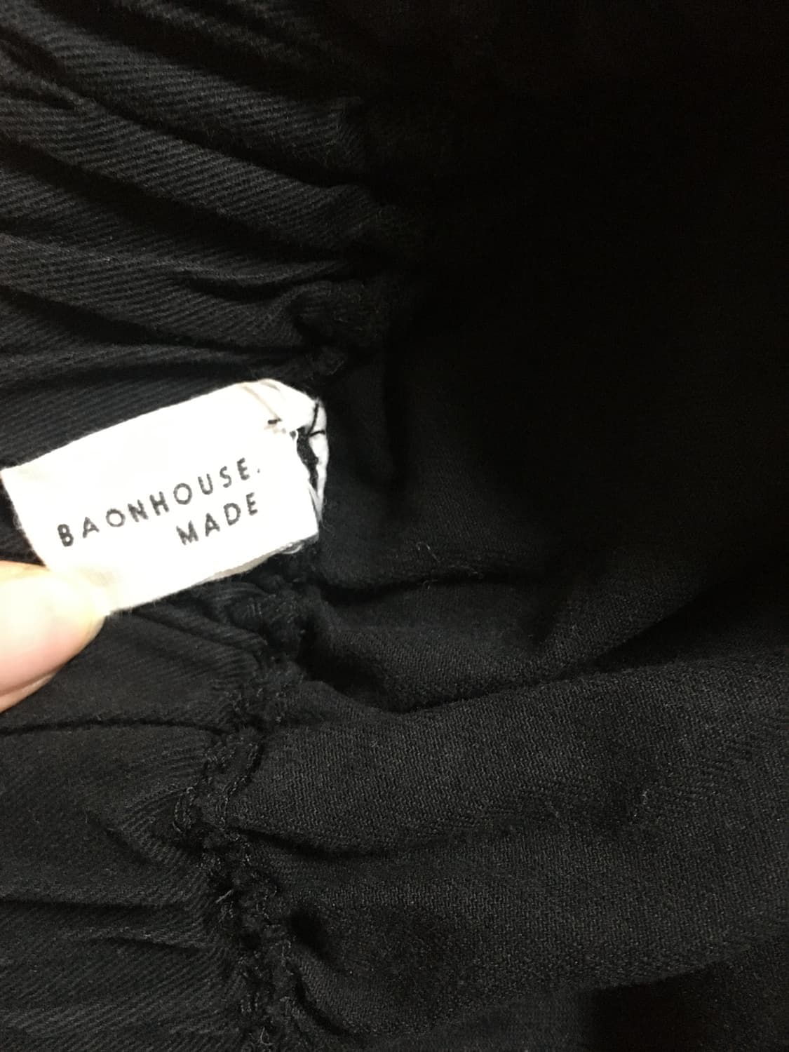 바온 롱스커트 블랙 상품이미지4