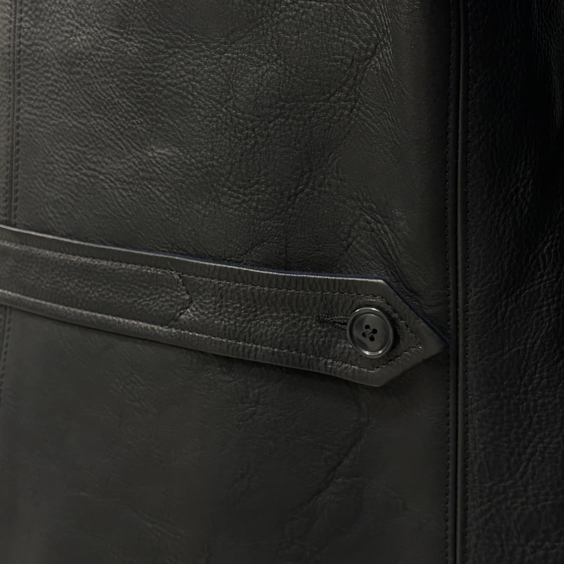 본쿠라 사샤 레더 카코트 40 새상품 상품이미지4