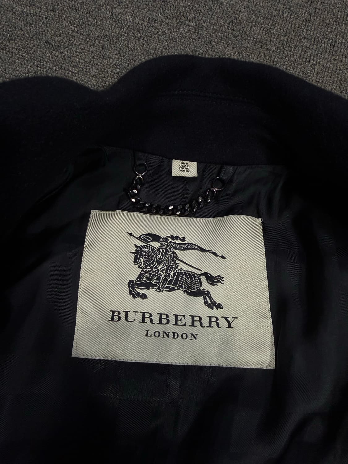 Burberry 버버리 캐시미어 혼방 하프코트 상품이미지4