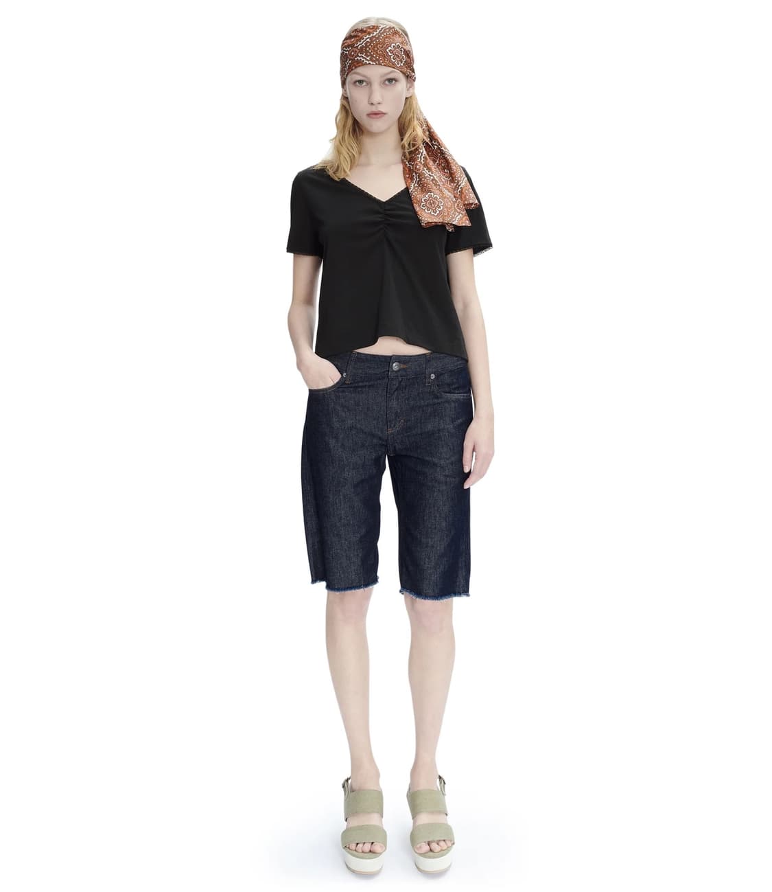A.P.C. 아페쎄 Kathleen 데님 버뮤다 팬츠 34 상품이미지1