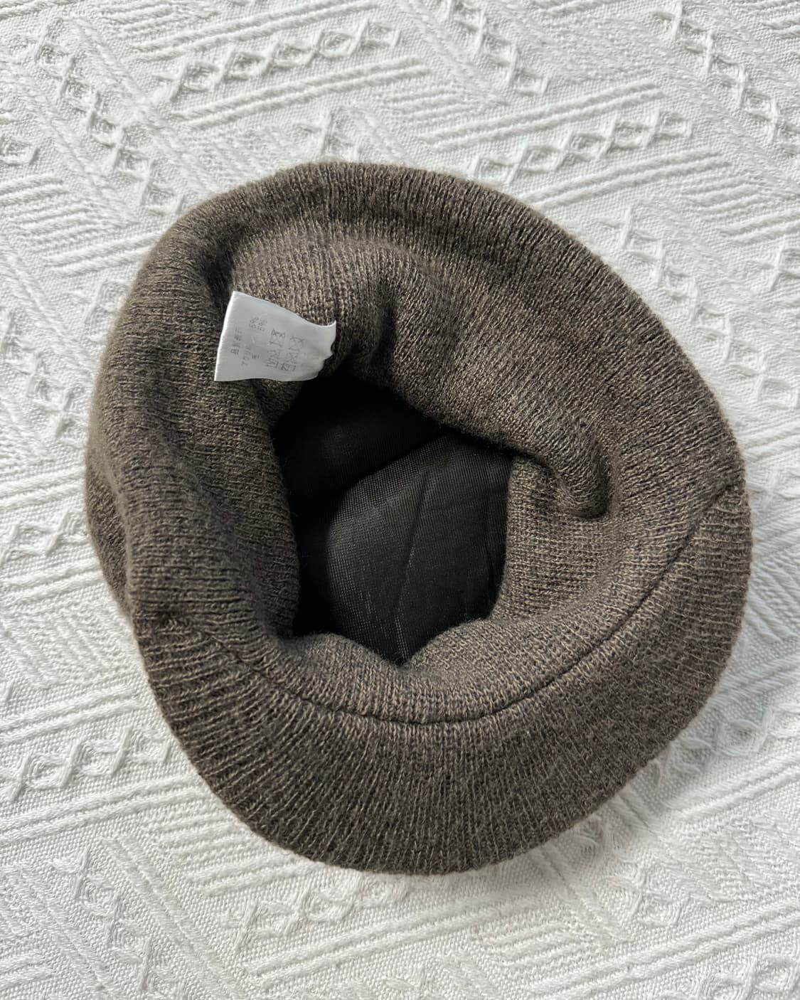 울 혼방 스노우 플레이크 패턴 니트 캡 상품이미지9