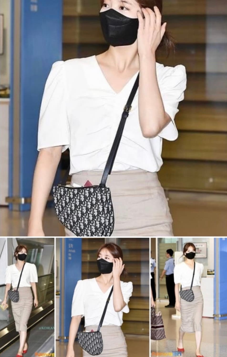 디올 오블리크 자카드 새들백 풀박스 상품이미지4