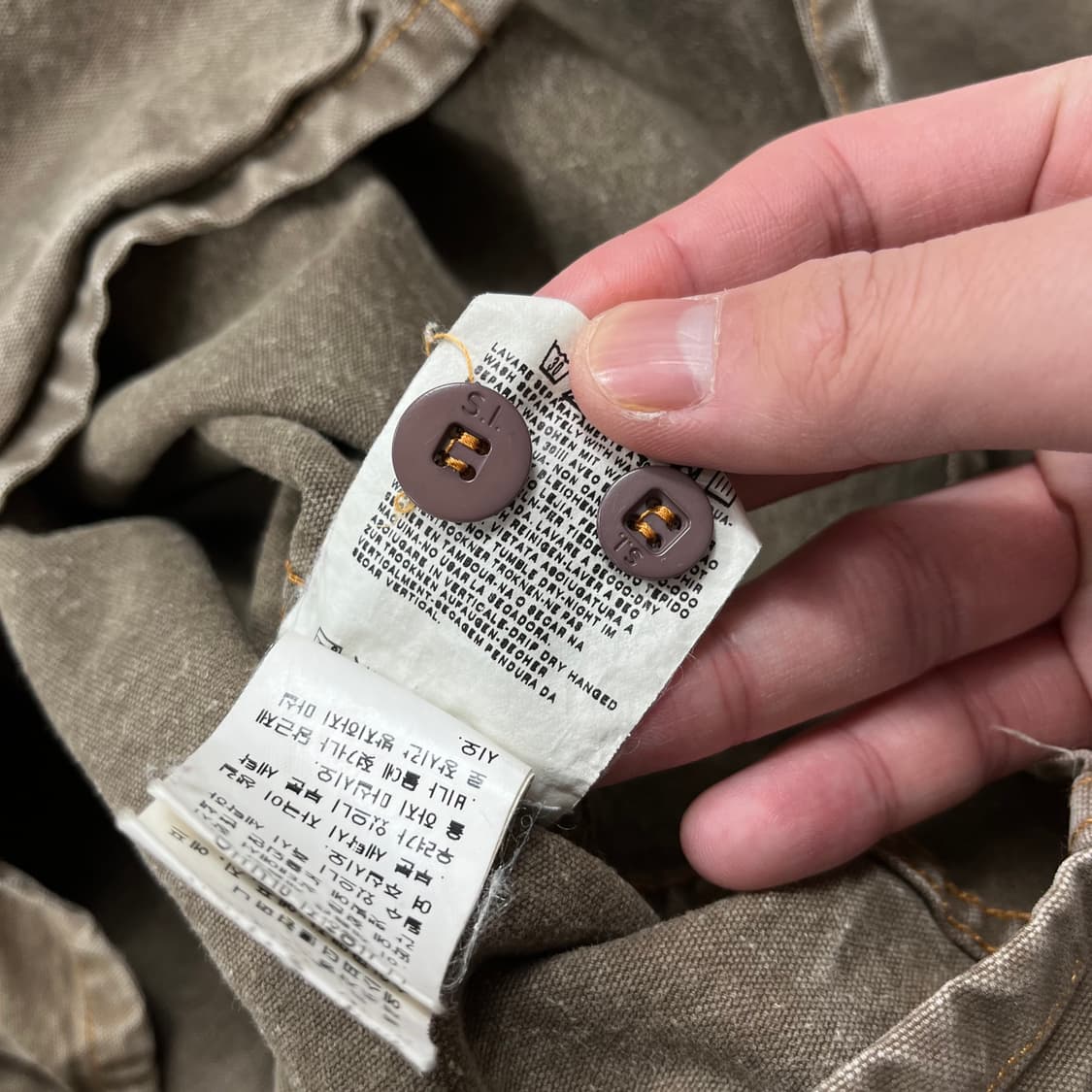 스톤아일랜드 데님 카키 자켓 상품이미지5