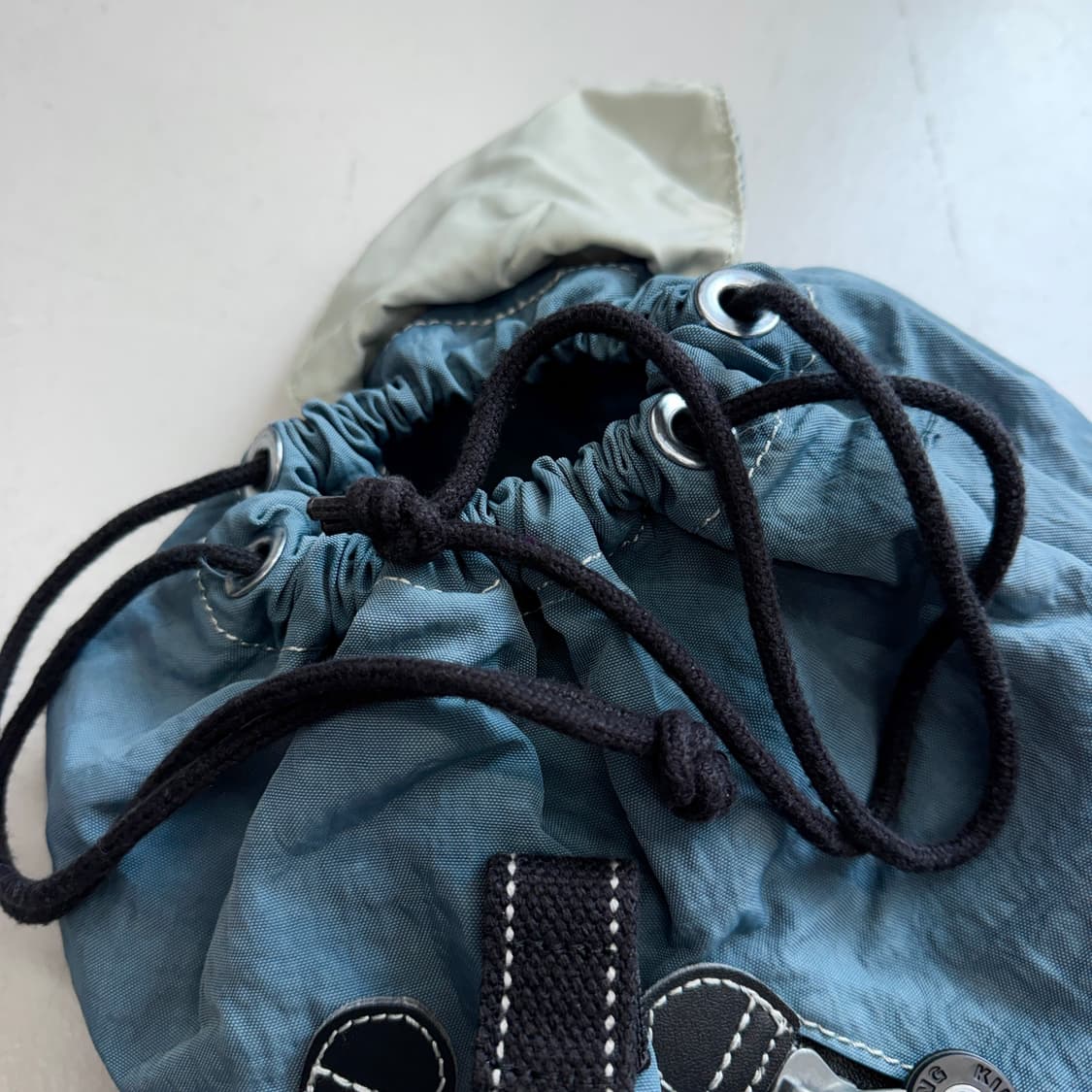 키플링 복조리 고릴라 키링 하늘색 복주머니 미니 백팩 상품이미지6