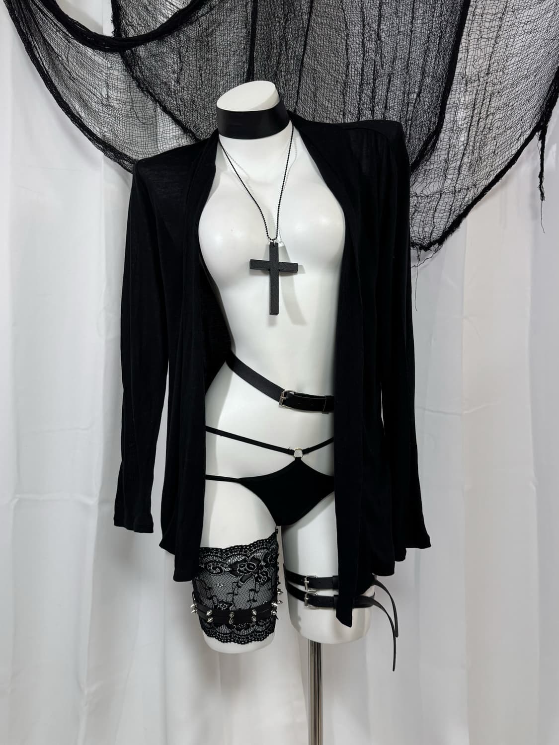 black detail cardigan 상품이미지2