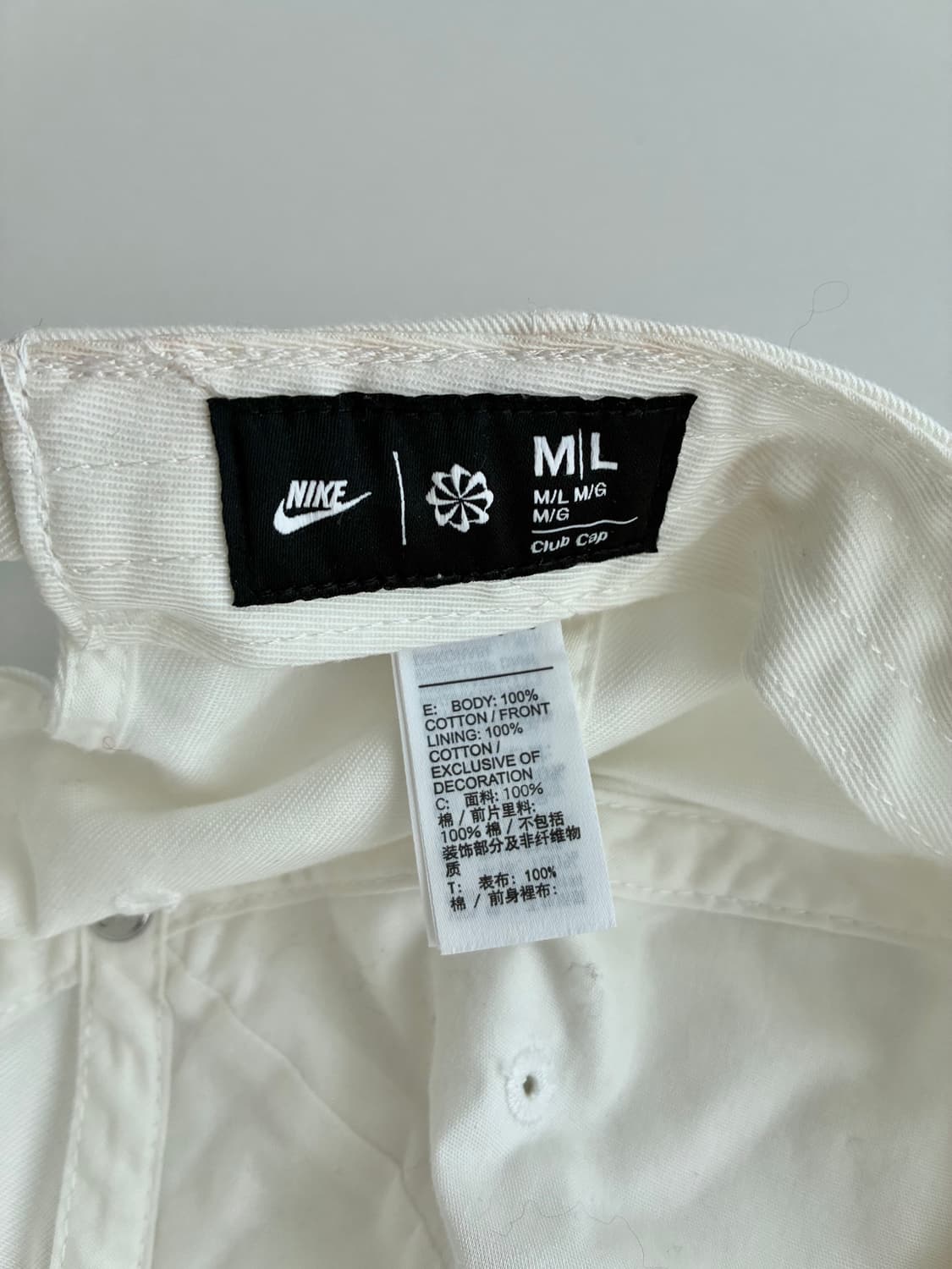 M/L) 나이키 볼캡 모자 아이보리 상품이미지6