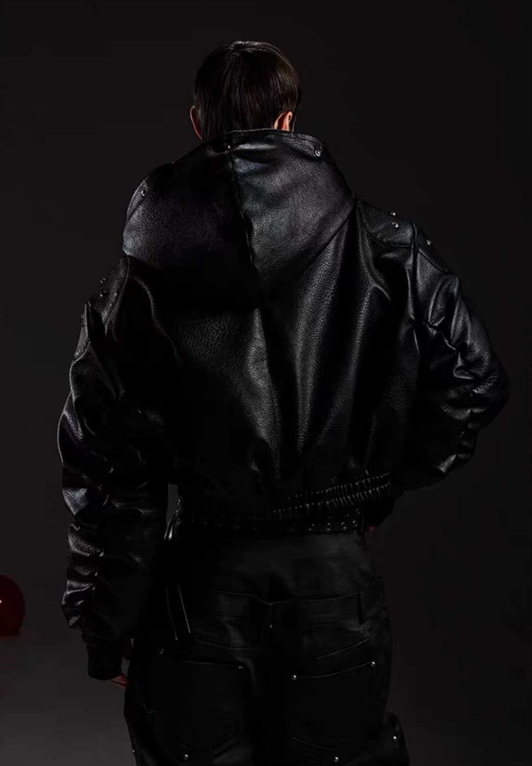 Opium Dark Leather Fur Bomber 상품이미지9