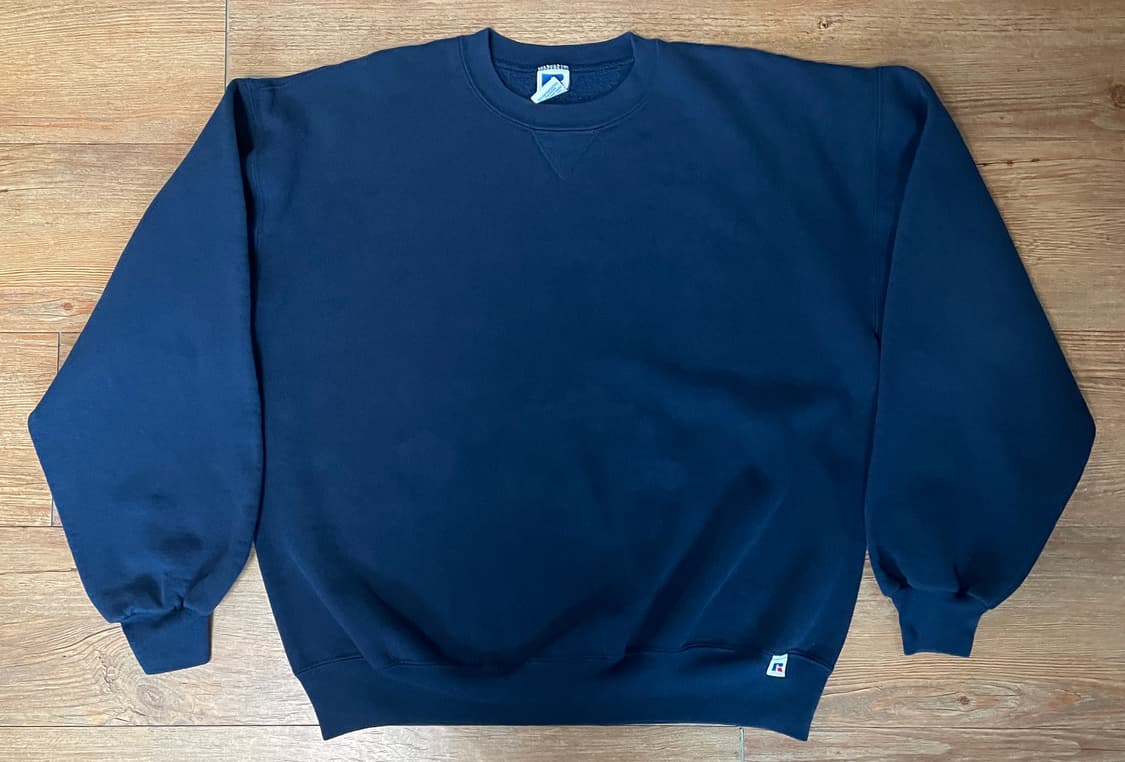 90s 러셀 애슬레틱 스웻셔츠 네이비 미제🇺🇸 상품이미지1