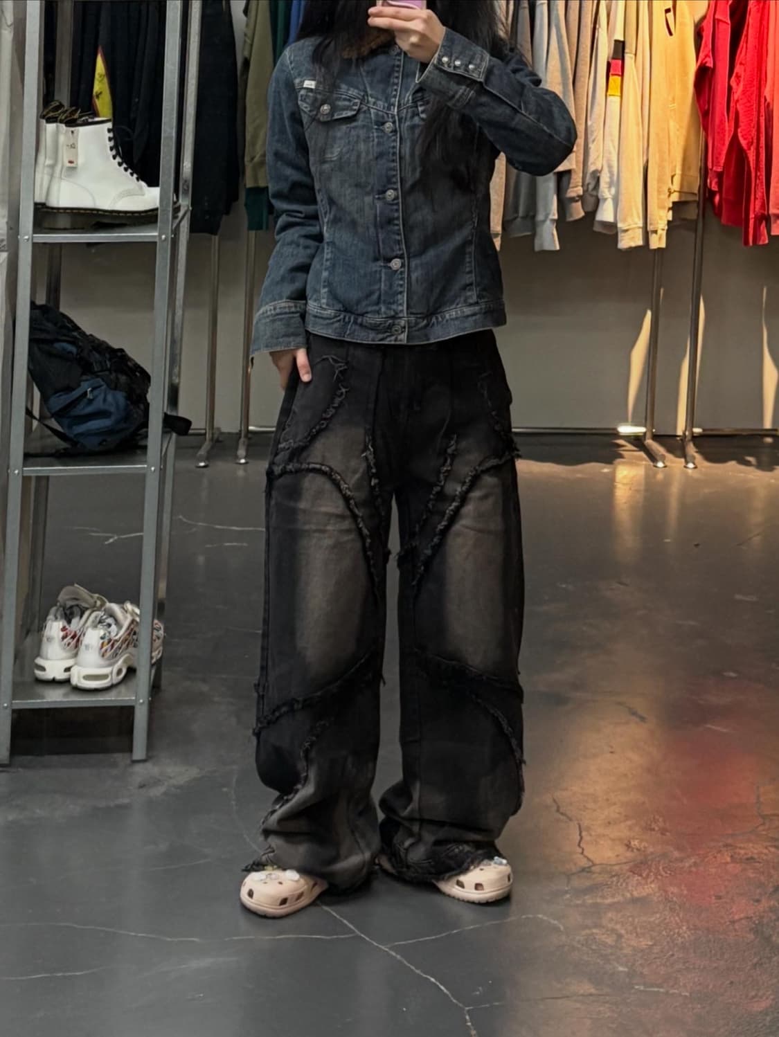 빈티지 브라운털카라 워시드 데님 트러커자켓 A2998 상품이미지1