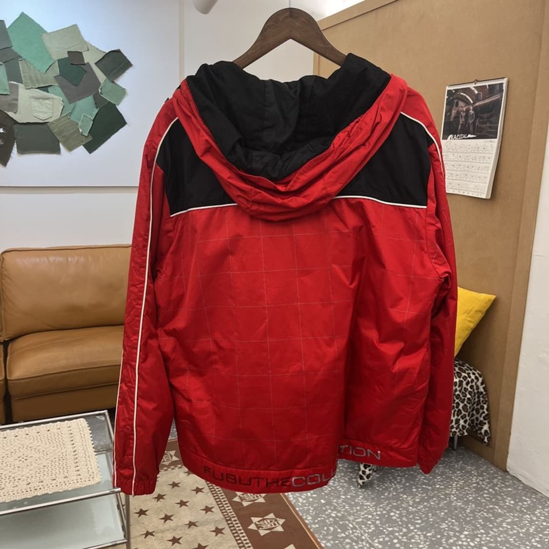 푸부 올드스쿨 레트로 포드 머스탱 레이싱 바람막이 자켓 L C10432 상품이미지4