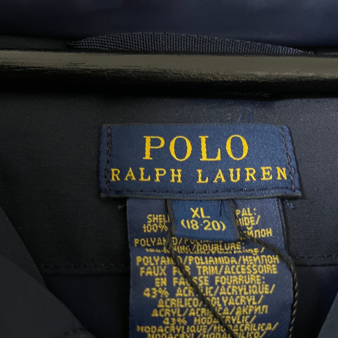폴로 랄프로렌 네이비 패딩 XL(W) 상품이미지5