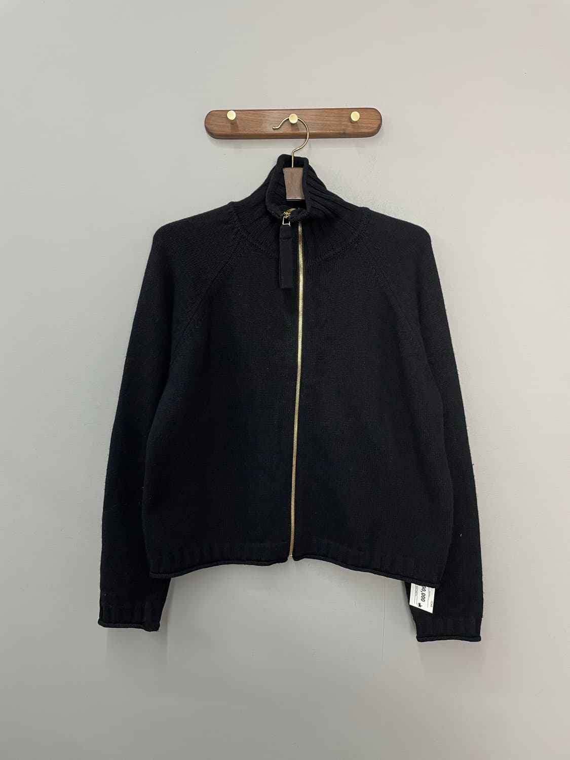 마뗑킴 백로고 블랙 니트 집업 H2359 상품이미지3