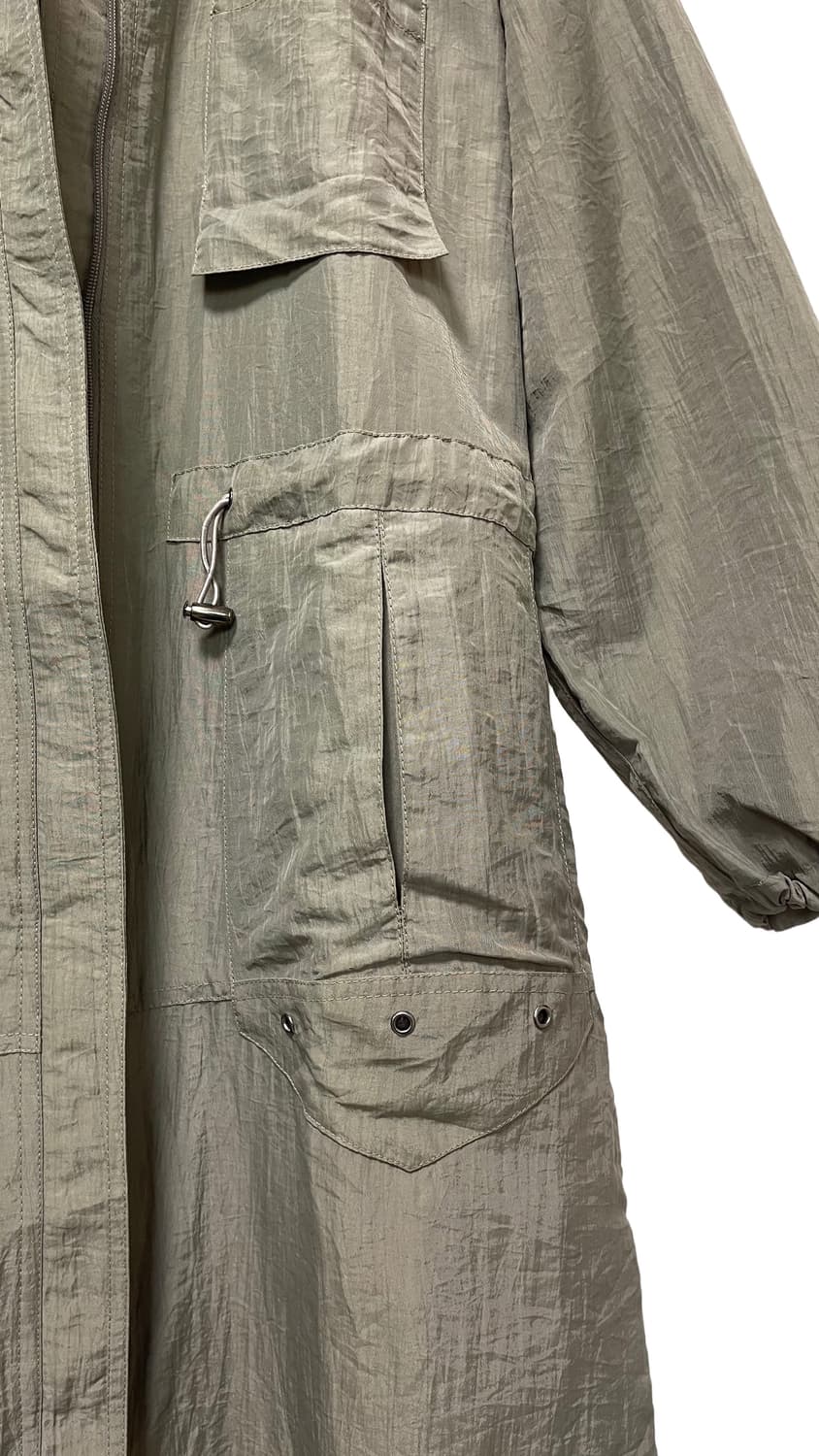 Crinkle Fishtail Long Parka 상품이미지6