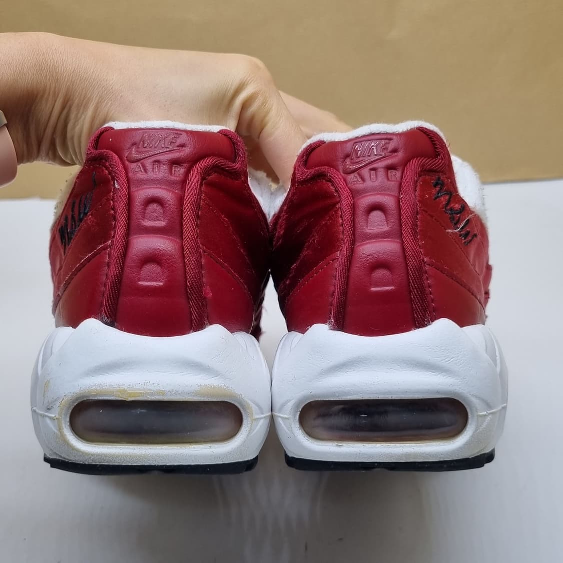 나이키 에어맥스95 XL레드크러쉬 버건디250. 상품이미지4